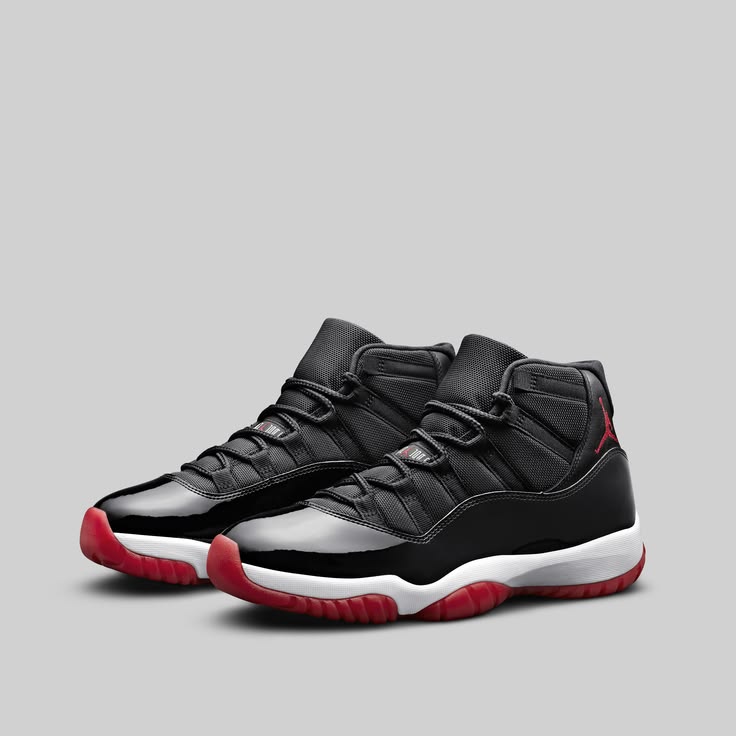 Air Jordan 11 Retro Bred in black and red